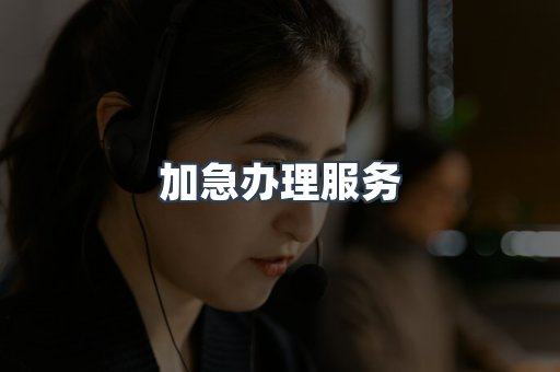 加急办理服务
